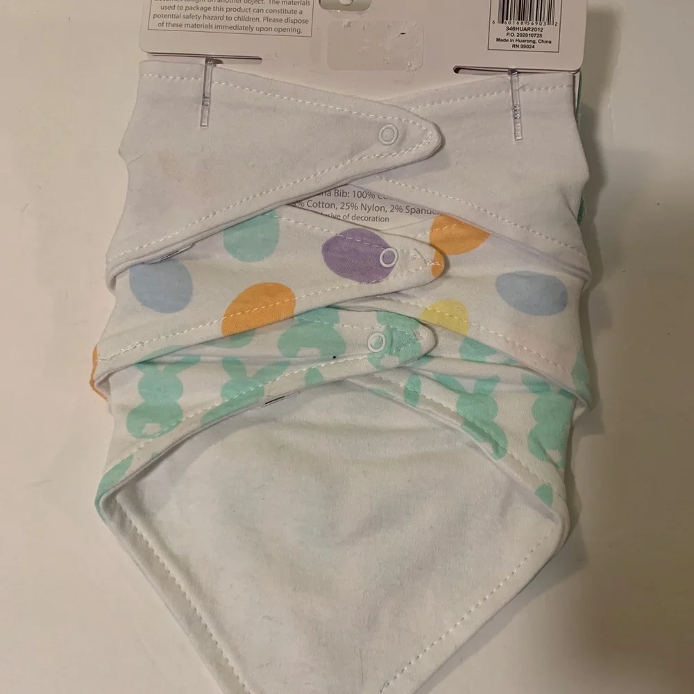 Hudson Baby Cotton Bib and Sock Set, 5pc. My 1st Easter. New - Picture 3 of 3